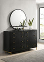 Coaster Arini 8-drawer Dresser with Mirror Black