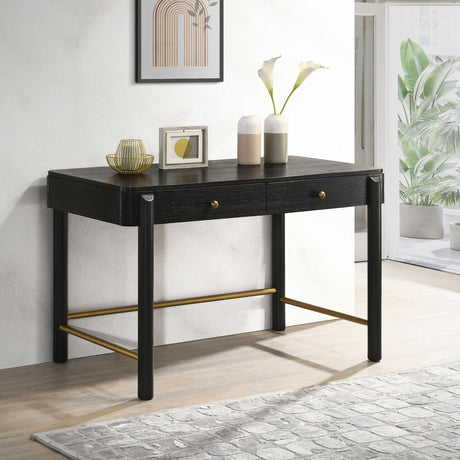Coaster Arini 2-drawer Vanity Desk Makeup Table Black