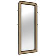 Coaster Arini Cane Weave Full Length Standing Floor Mirror Black