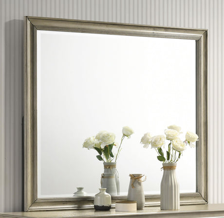 Coaster Giselle Dresser Mirror Rustic Beige