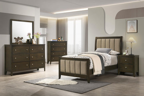 Coaster Wilkes 5-piece Twin Bedroom Set Dark Cocoa