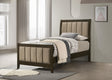 Coaster Wilkes 51-inch Upholstered Twin Bed Dark Cocoa