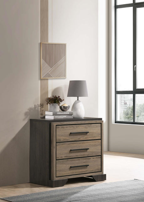 Coaster Baker 3-drawer Nightstand Light Taupe