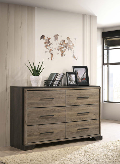 Coaster Baker 6-drawer Dresser Light Taupe