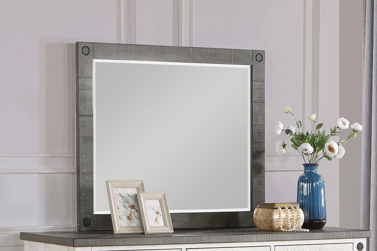 Coaster Lilith Dresser Mirror Distressed Grey