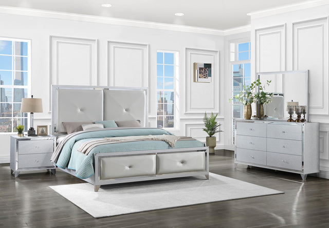 Coaster Larue 4-piece Queen Bedroom Set Silver