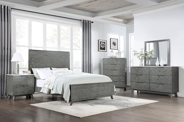 Coaster Nathan 5-piece Eastern King Bedroom Set Grey