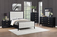 Coaster Brookmead 5-piece Upholstered Eastern King Bedroom Set Black