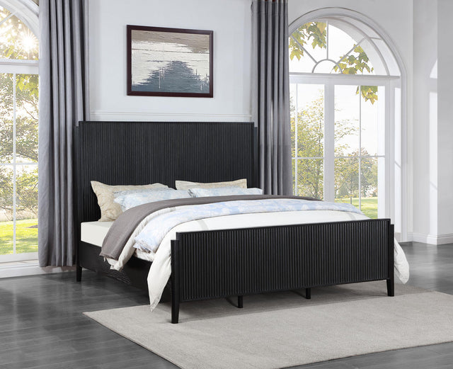 Coaster Brookmead Wood Queen Panel Bed Black