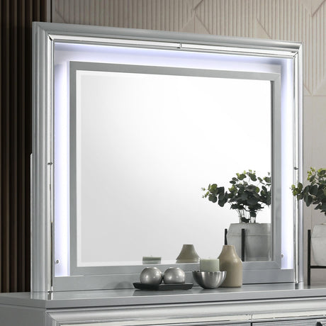 Coaster Veronica Dresser Mirror Light Silver
