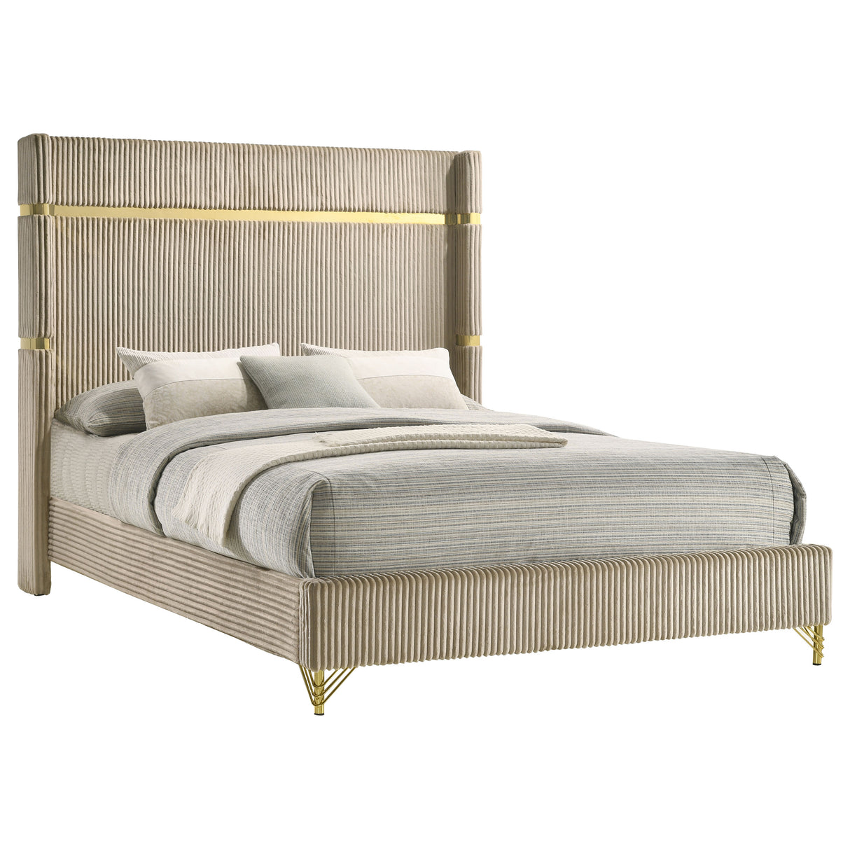Lucia Bedroom Set Beige and White