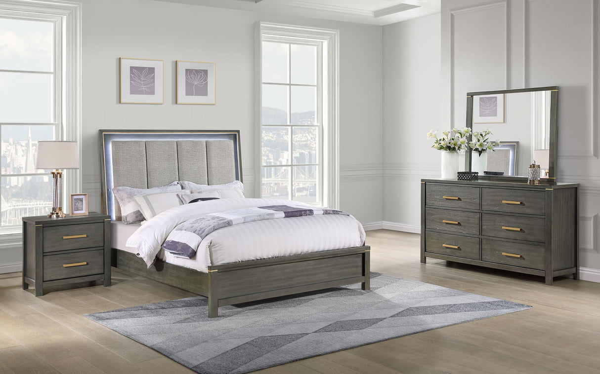 Coaster Kieran 4-piece Queen Bedroom Set Grey
