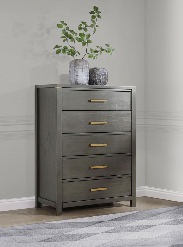 Coaster Kieran 5-drawer Bedroom Chest Grey