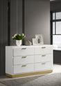 Coaster Caraway 6-drawer Dresser White