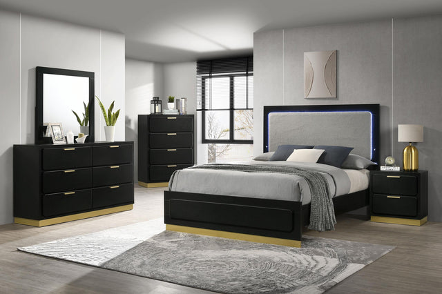 Coaster Caraway 5-piece Queen Bedroom Set Black