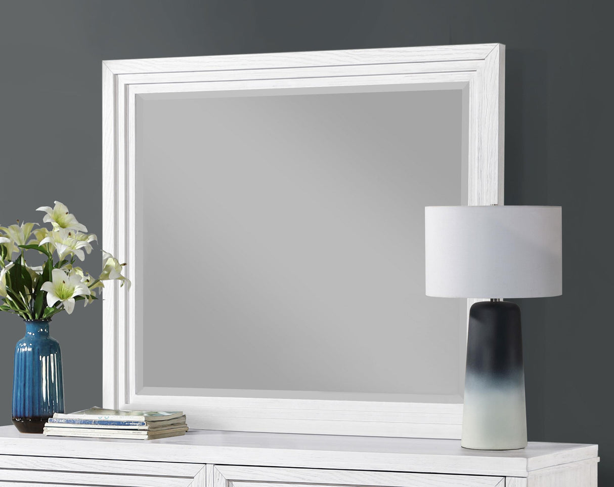 Coaster Marielle Dresser Mirror Distressed White