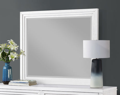 Coaster Marielle Dresser Mirror Distressed White