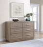 Coaster Kenora 6-drawer Dresser Barley Brown