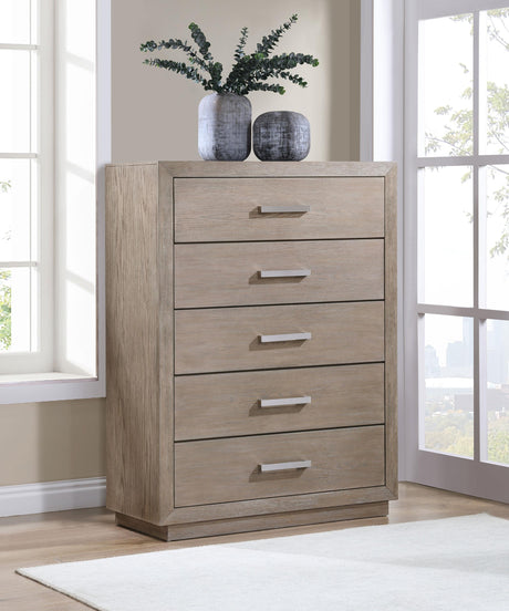 Coaster Kenora 5-drawer Bedroom Chest Barley Brown