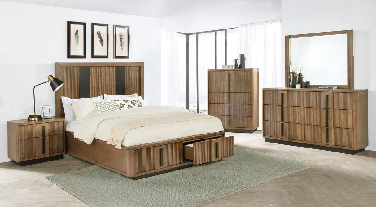 Coaster Terrace 5-piece Eastern King Bedroom Set Ash Brown