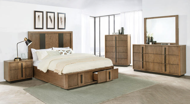 Coaster Terrace 5-piece Eastern King Bedroom Set Ash Brown