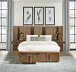 Coaster Terrace Queen Wall Panel Storage Bed Ash Brown