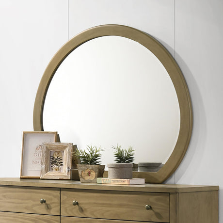 Coaster Granada Dresser Mirror Natural Pine
