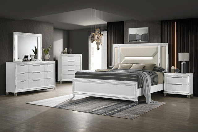 Coaster Marmore 5-piece California King Bedroom Set White
