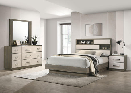Coaster Fenwick 4-piece Eastern King Bedroom Set Grey Oak