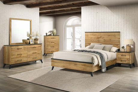 Coaster Kaywood 5-piece Eastern King Bedroom Set Natural Pine