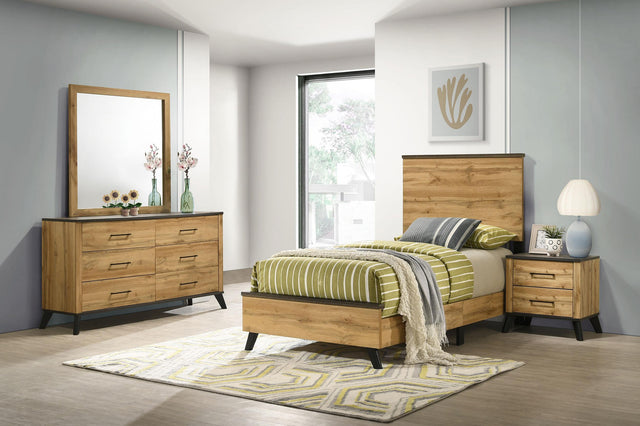 Coaster Kaywood 4-piece Twin Bedroom Set Natural Pine