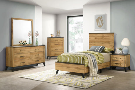 Coaster Kaywood 5-piece Twin Bedroom Set Natural Pine
