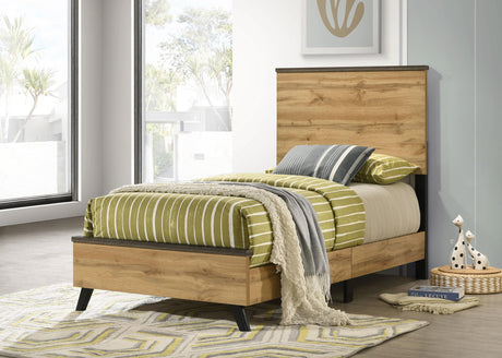 Coaster Kaywood 52-inch Twin Panel Bed Natural Pine
