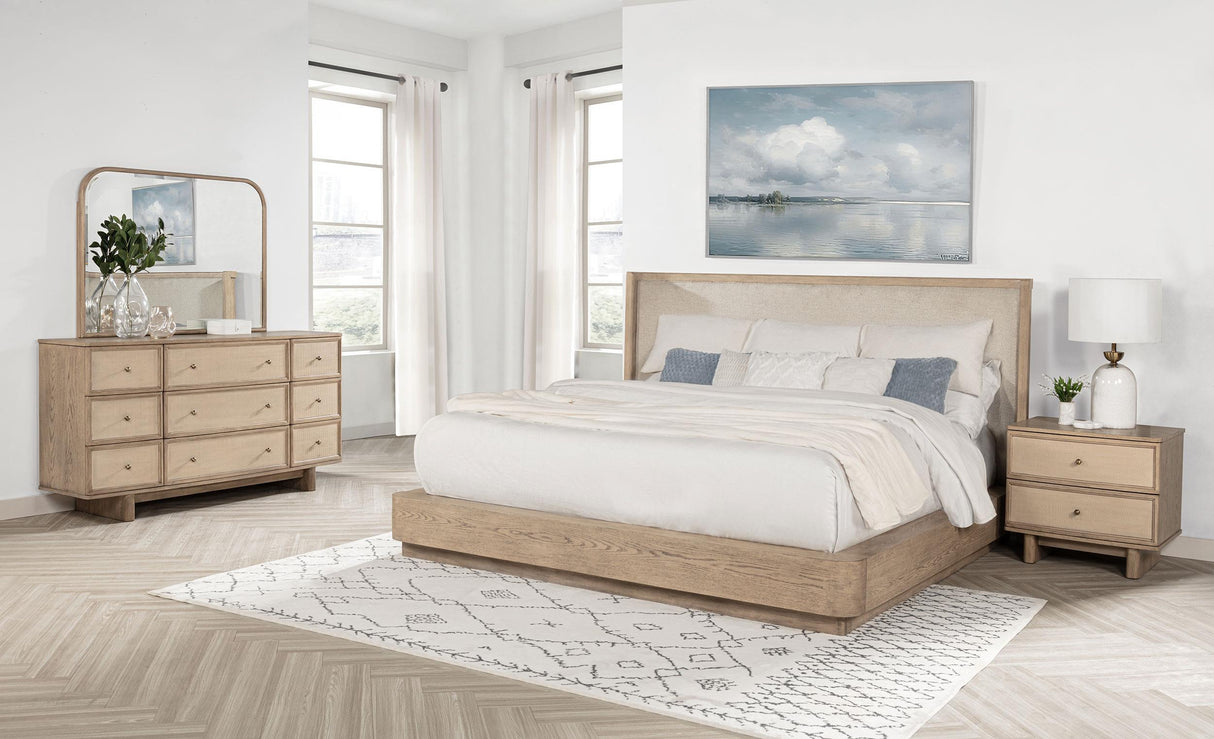 Coaster Kailani 4-piece California King Bedroom Set Beige Oak
