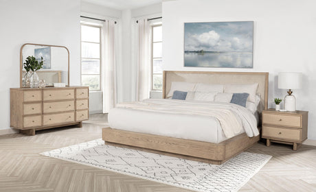 Coaster Kailani 4-piece California King Bedroom Set Beige Oak