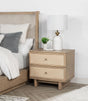 Coaster Kailani 2-drawer Nightstand Bedside Table Beige Oak
