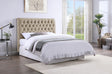 Coaster Chloe Upholstered Eastern King Panel Headboard Oatmeal