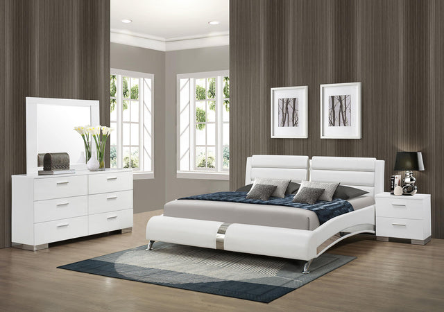 Coaster Jeremaine 4-piece Eastern King Bedroom Set White