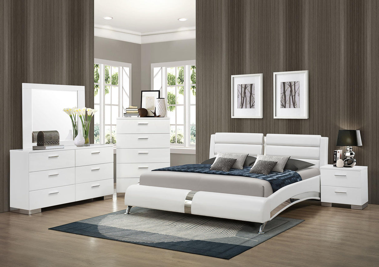 Coaster Jeremaine 5-piece Eastern King Bedroom Set White