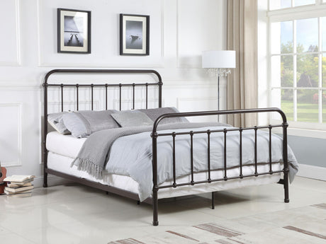 Coaster Livingston Metal Eastern King Open Frame Bed Dark Bronze
