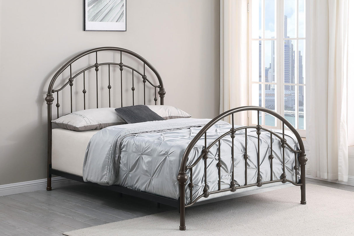 Coaster Rowan Metal Full Open Frame Bed Dark Bronze
