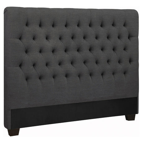 Coaster Chloe Upholstered Eastern King Panel Headboard Charcoal