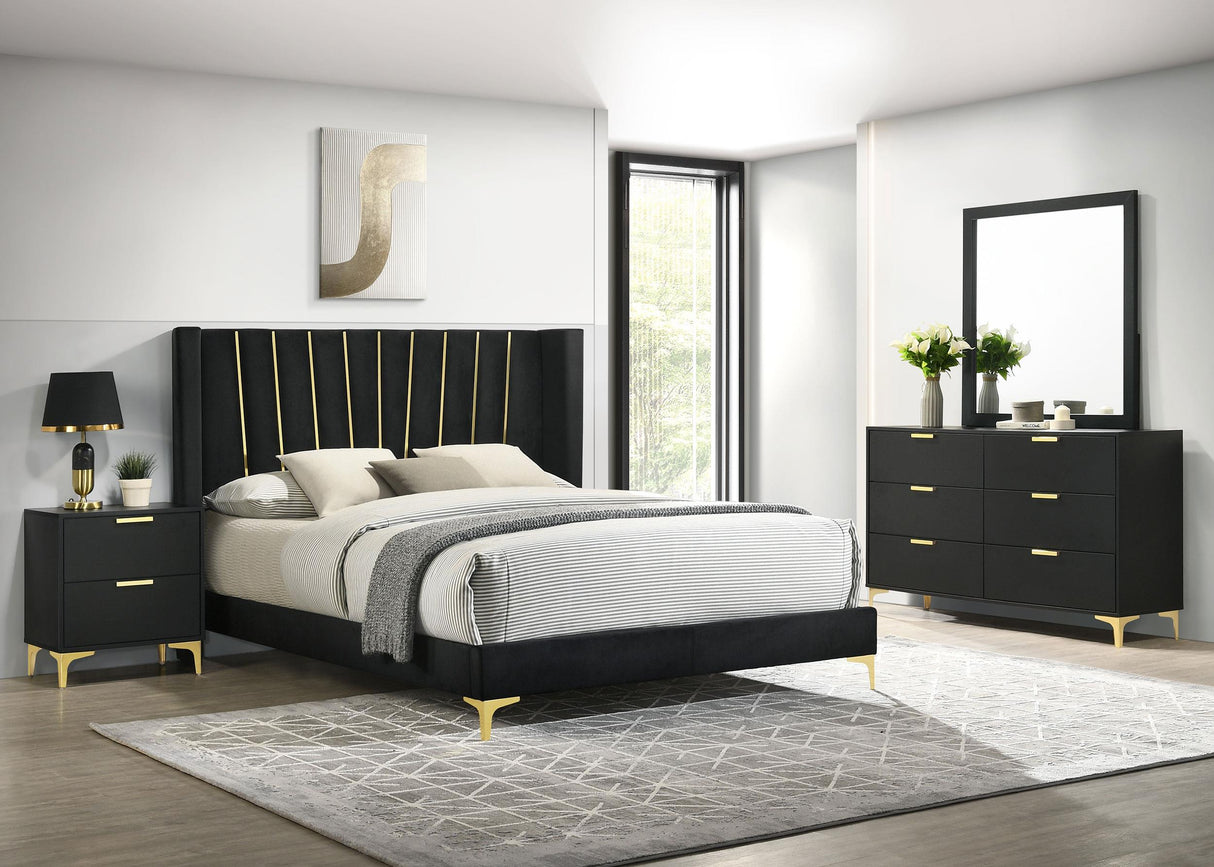 Coaster Kendall 4-piece Queen Bedroom Set Black