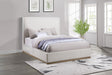 Coaster Knox Upholstered Queen Panel Bed Cream