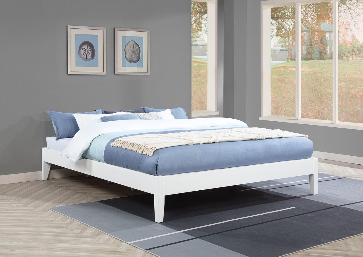 Coaster Hounslow California King Universal Platform Bed White
