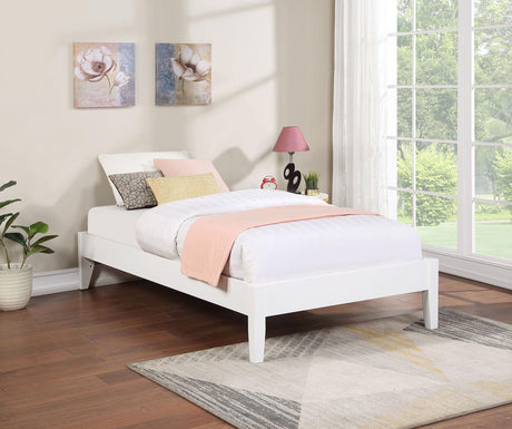 Coaster Hounslow Twin Universal Platform Bed White