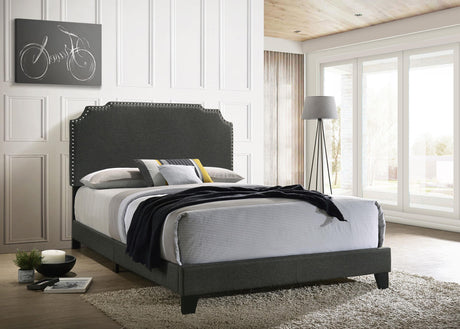 Coaster Tamarac Upholstered Full Panel Bed Grey