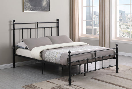 Coaster Novak 48-inch Metal Full Open Frame Bed Matte Black