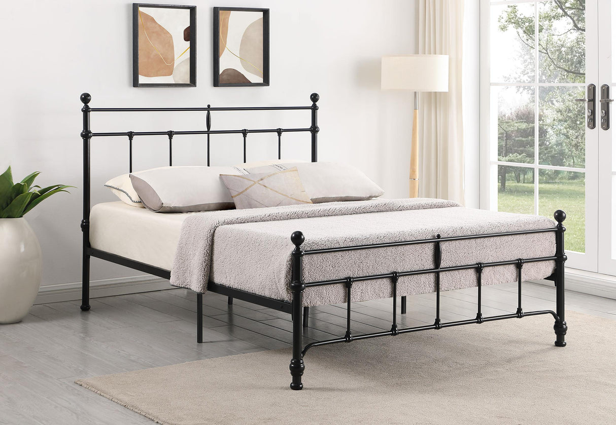 Coaster Novak 48-inch Metal Queen Open Frame Bed Matte Black