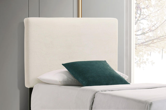 Coaster Gigi Upholstered Twin Panel Headboard Ivory